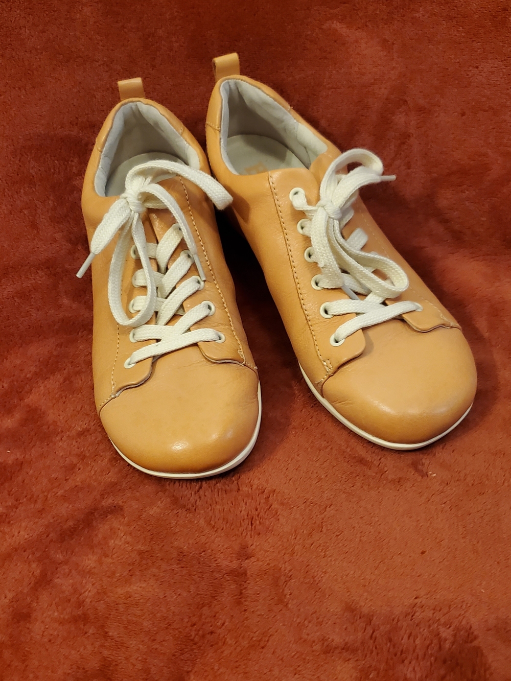 BORN Peach Leather Sneakers